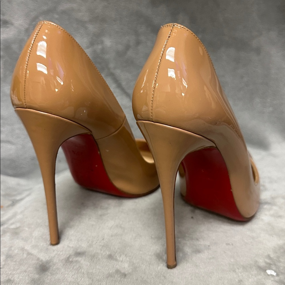 Christian Louboutin 120mm So Kate Patent Pointed-Toe Pumps Size 38 1/2 - Picture 6 of 11